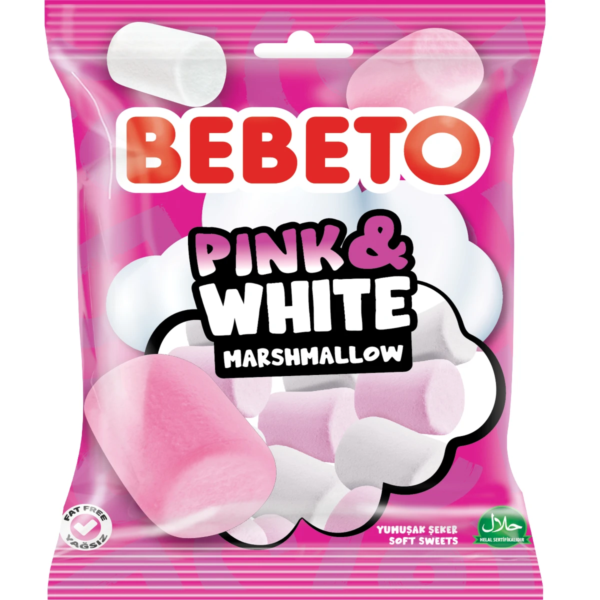 Bebeto Marshamallow Pink and White 135 gm